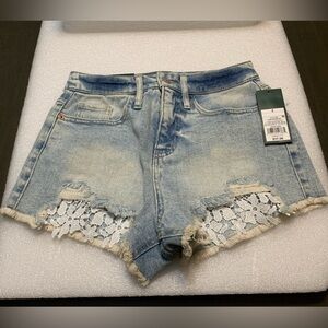 🆕 Wild Fable Blue Jean Shorts with Distressed Details